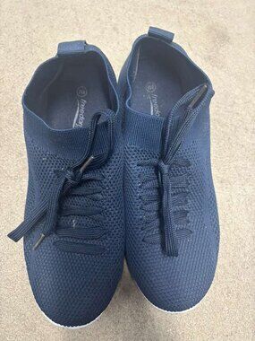 Freedom Fit Zone Women's Knit Slip-On Sneakers Blue Size 8M